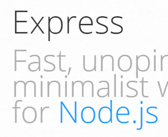 Node.js + Express を試してみたった